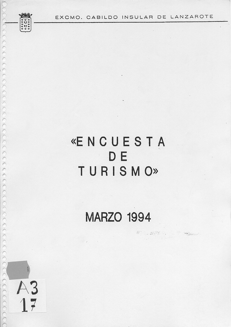 Encuesta de turismo 1994